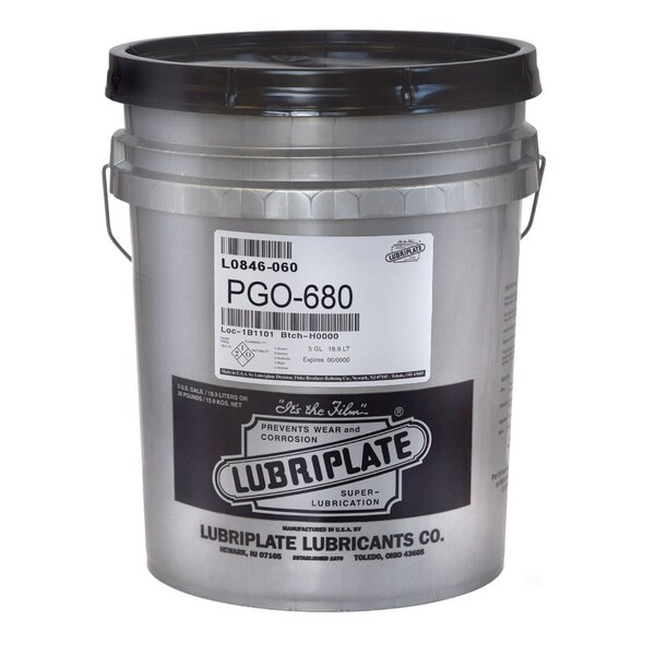 Lubriplate Synthetic polyalkylene glycol ISO-680 gear fluid PGO 680, 5 GAL PAIL L0846-060 - main
